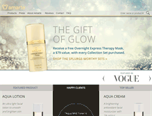 Tablet Screenshot of amarteskincare.com